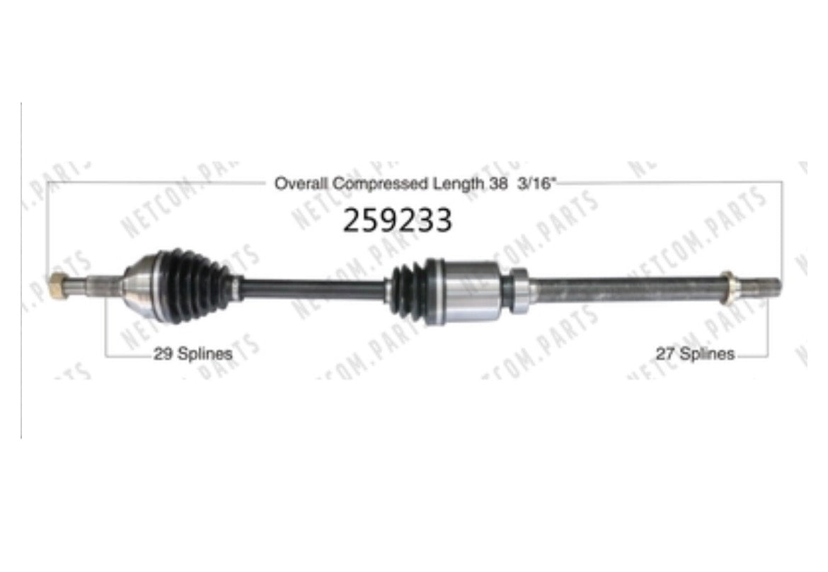 New CV Shaft by WORLDPARTS - 259233