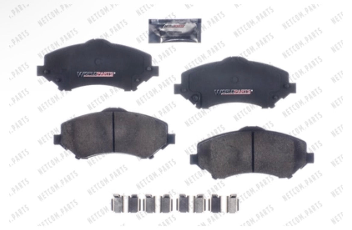 Front Ceramic Pads by WORLDPARTS - D1273AC