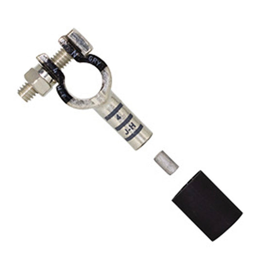 4 AWG Negative Solder & Seal Straight Barrel Terminal Combo Pack