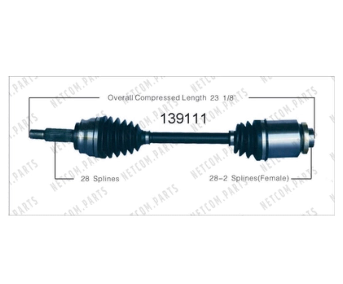 New CV Shaft by WORLDPARTS - 139111
