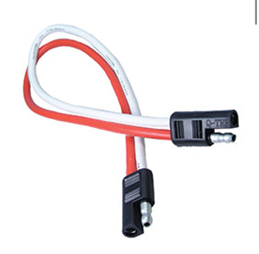10 AWG 12" 2 Pin Trailer Connector