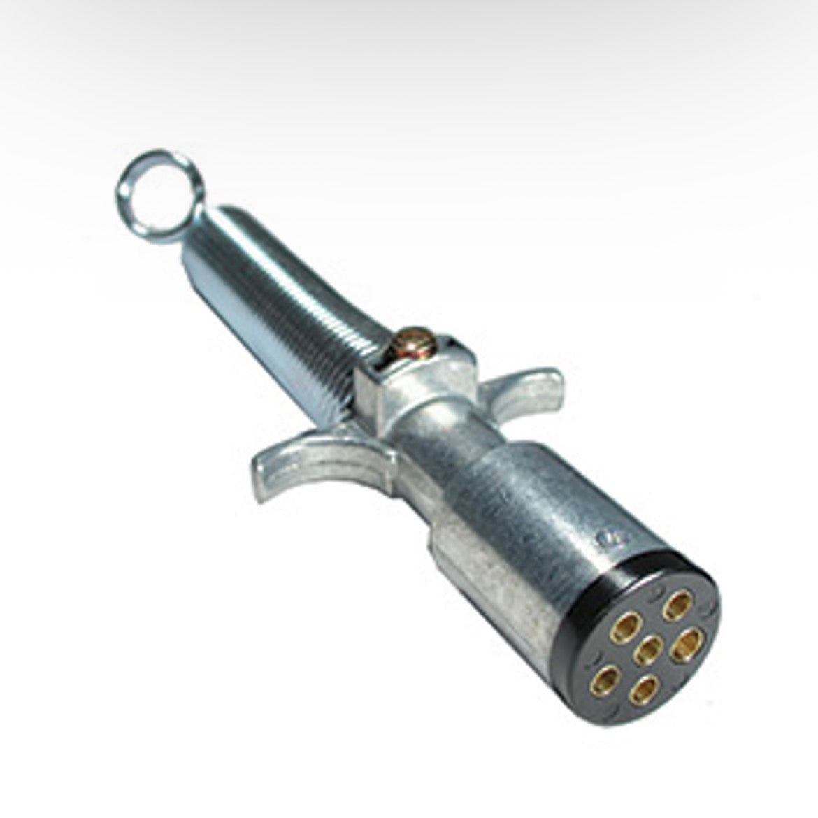 6 Pole Male Plug with Guard Spring Trailer Connector