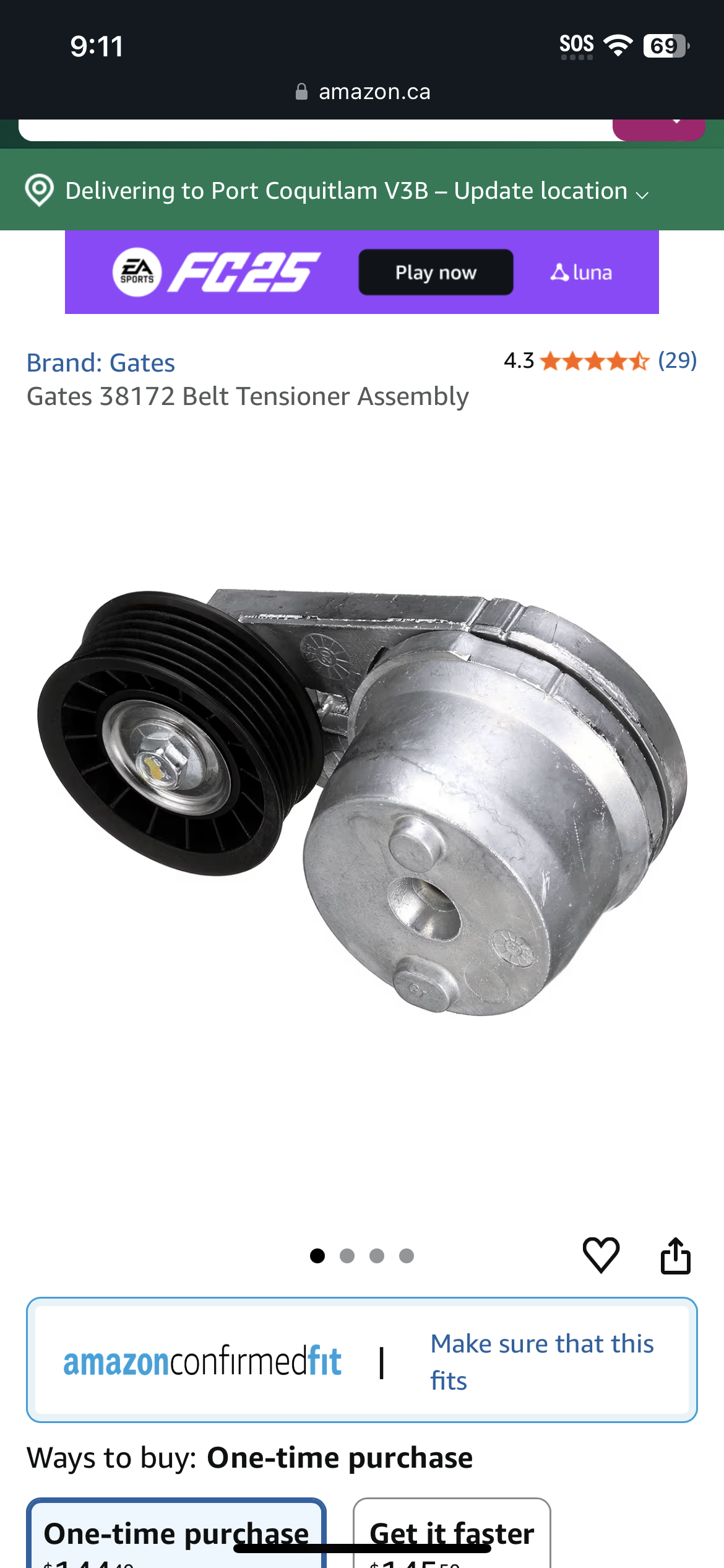 Gates 38172 Belt Tensioner Assembly