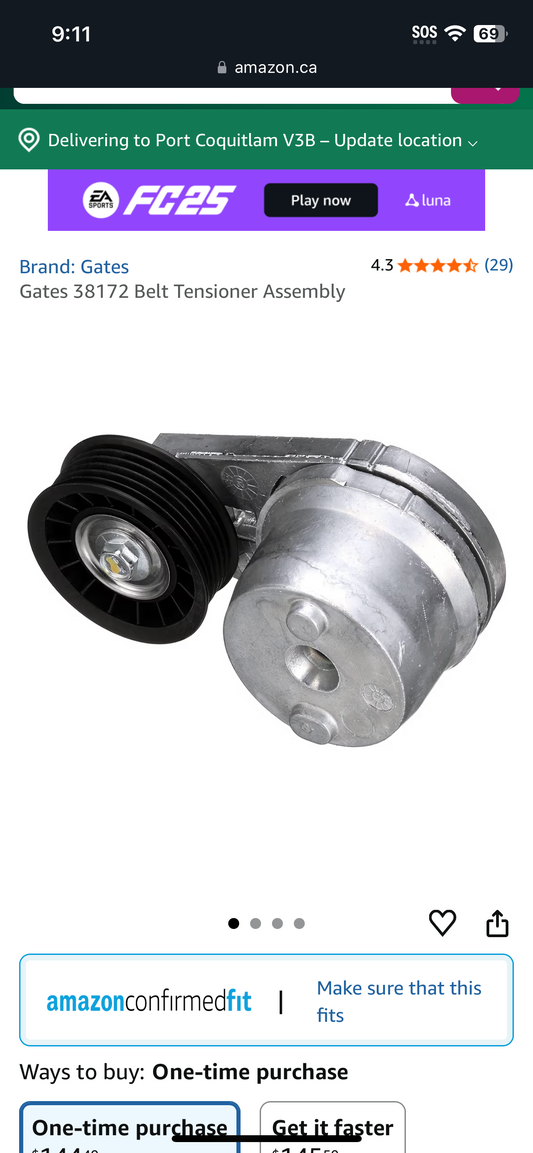 Gates 38172 Belt Tensioner Assembly